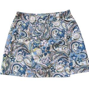 Athleta Women’s Size 4 Paisley Tennis / Golf Wrapped Skort with Adjustable Waist